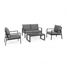 GARNITURA HILDE 4-DJELA ANTRACIT LH32 BIZ