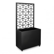 DRŽAČ ZA CVIJEĆE SILVY GEOMETRIC CRNI BIZ