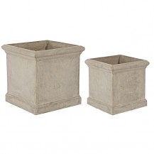 VAZA CEMENT KVADRATNA 44X44X44CM BIZ