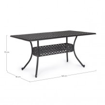  STOL IVREA 160X90 ANTRACIT BIZ