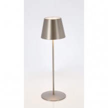 LAMPA STOLNA ETNA LED H38 SREB. BIZ