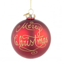KUGLICA MERRY CHRISTMAS D80 CRV. BIZ