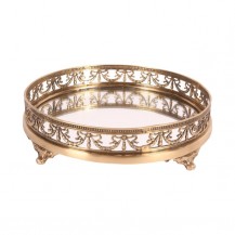 PLADANJ SA OGLEDALOM 28CM ZL. DUT