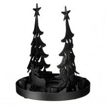SVIJEĆNJAK ADVENT JELEN/DRVO CRNI EDE