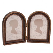 OKVIR ZA 2 SLIKE 10X15CM CRNI DUT
