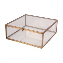 KUTIJA ZA NAKIT STAKLENA 20X20X8CM DUT