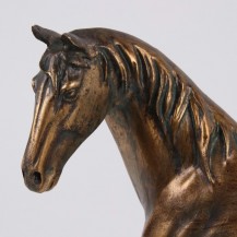 KONJ STATUA 28CM ZL. DUT
