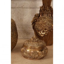 KUTIJA ZA NAKIT FLOWERS 9CM SREB. DUT