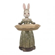 ZEČICA SA PLADNJEM 28,5CM ZEL. DUT