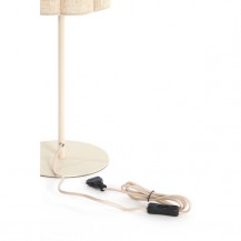STOLNA LAMPA FRINGE H70CM NAT/KREM LIG