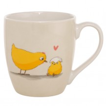 ŠALICA JUMBO HENNY 400ML SORT BOL