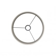 KLOBUK ZA LAMPU VELOURS 25X18CM WHITE LIG