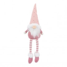 GNOM VISEĆE NOGE 48CM PINK TIM