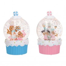 VODENA KUGLA GINGERBREAD LED PINK/PL. SORT TIM