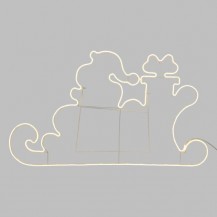 SVIJETLEĆE SANJKE SA DJEDOM I POKL. CLASSIC LOT