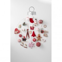 SET NOVOG. UKRASA 12KOM BIJ./ZL. JOL