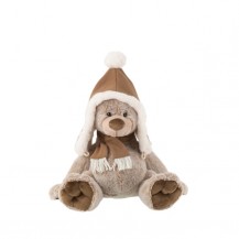 MEDVJEDIĆ PLIŠ SMEĐI S KAPOM M  JOL