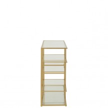 KONZOLA 120X40X91CM MET/STAKLO ZL. JOL