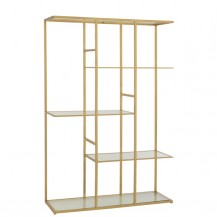 POLICA 120X40X180CM MET/STAKLO ZL. JOL