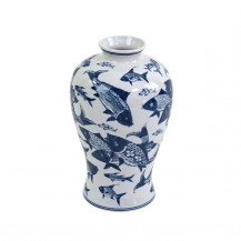 VAZA DEEP SEA 31,5CM PLAVO/BIJELA WER