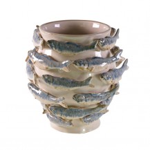 VAZA RIBE 26X27CM BIJELA WER