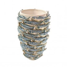 VAZA RIBE 28X42CM BIJELA WER