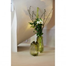 VAZA MURELA 21X38CM OLIVE GREEN LIG