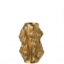 VAZA 3D PRINT PORC. H28 ZLAT. JOL