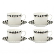 ŠALICE PIED-DE-POULE 4KOM U KUTIJI JOL