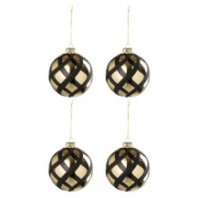 KUGLICE KOCKA UZORAK 10CM 4KOM ZL/CR. JOL