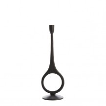 SVIJEĆNJAK ANTIGA 13X46CM MAT BLACK LIG