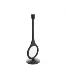 SVIJEĆNJAK ANTIGA 13X46CM MAT BLACK LIG