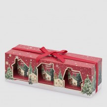 SVIJEĆA MIRISNA NOEL SET 3KOM CRV. EDG