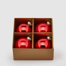 KUGLICE CRVENE D08 SET 4KOM EDG