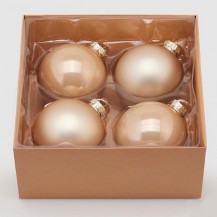 KUGLICE STAKLENE D10 4KOM PLATINUM EDG