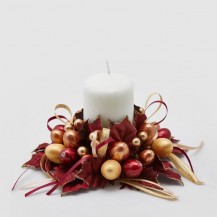 VIJENAC SVIJEĆNJAK BOŽIKOVINA/BOBICE D16 EDG