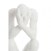 SKULPTURA LOVINAC 19X16X47CM KREM LIG