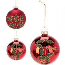 KUGLICA CRVENA 8CM SORT KOOP