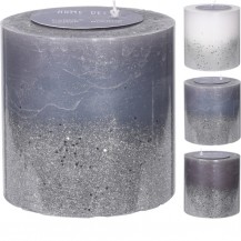 SVIJEĆA PILLAR GLITTER 14CM SORT KOOP