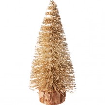 BOŽIĆNO DRVCE 14CM ZLATNO KOOP