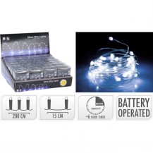 SREBRNA ŽICA SA 132LED LAMPICA BIJ. KOOP