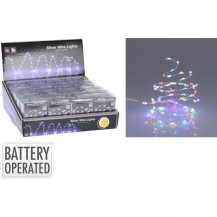 SREBRNA ŽICA SA 66LED LAMPICA MULTICOLOR KOOP