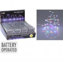 SREBRNA ŽICA SA 132LED LAMPICA MULTICOLOR KOOP