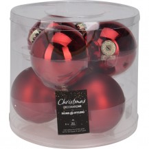 KUGLICE RED D80MM SET 6/1 KOOP