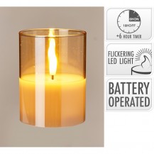 LED SVIJEĆA U STAKLU 10CM KOOP