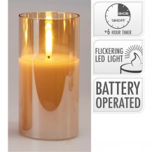 LED SVIJEĆA U STAKLU 15CM KOOP