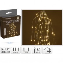 SREBRNA ŽICA CASCADE 160LED WW BO KOOP