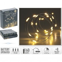 SREBRNA ŽICA SA 160LED LAMPICA WW KOOP