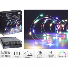 SREBRNA ŽICA 160LED IP44 MULTICOLOR KOOP