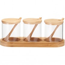 SET POSUDA SA POKLOPCEM I ŽLICOM 3KOM KOOP